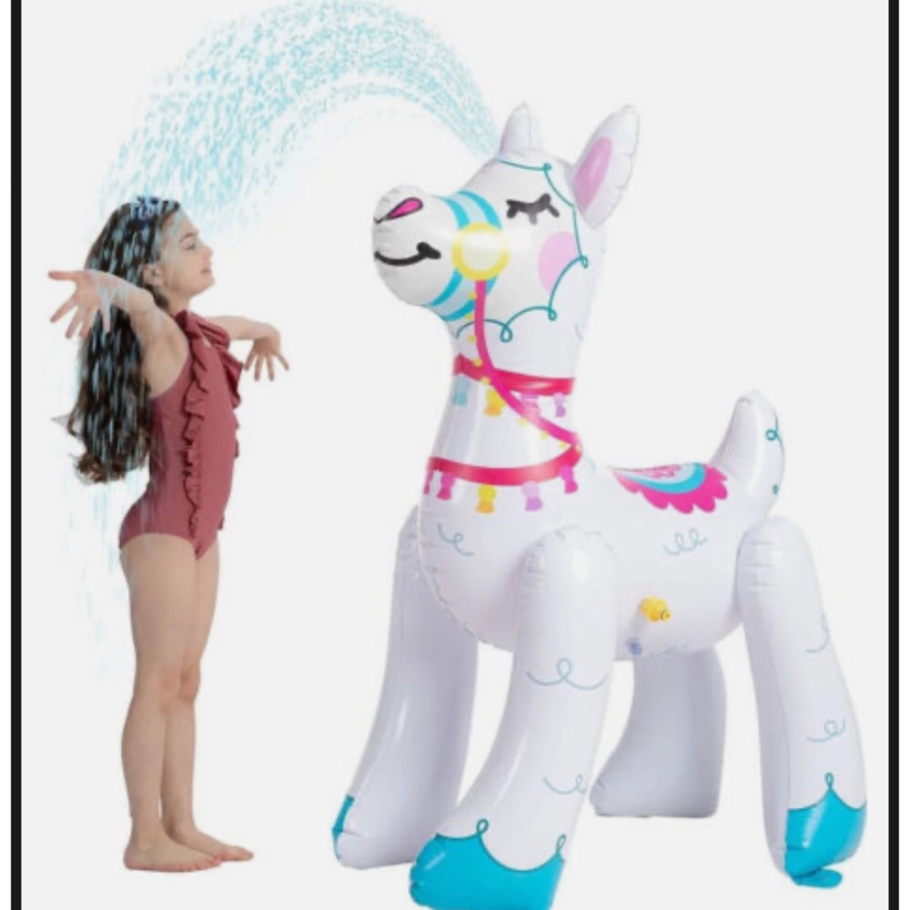 Inflatable Llama Sprinkler 4 feet tall